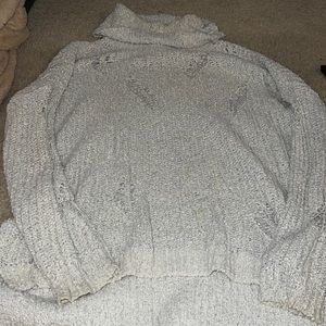 Distressed sweater